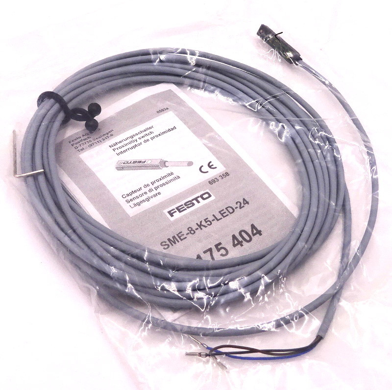 Sensore Di Prossimità FESTO SME-8-SL-LED-24 (526622) – Interruttore Magnetico Nuovo – Spedizione Dagli USA
